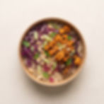 Gochujang Tofu with Sesame Cabbage & Sprouted Brown Rice 