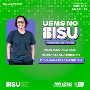 UEMS convoca para matrícula classificados na chamada regular do Sisu