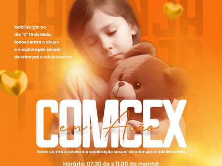 Dia D contra o abuso e exploração sexual de crianças é nesta quinta, na praça Antônio João