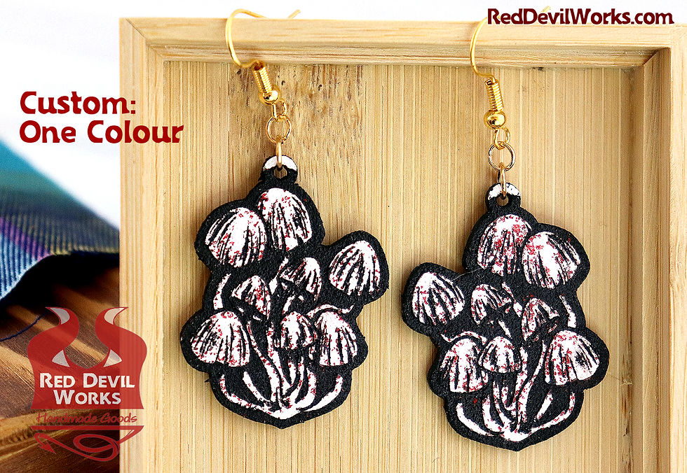 Thumbnail: Mushroom Earrings - Design 3