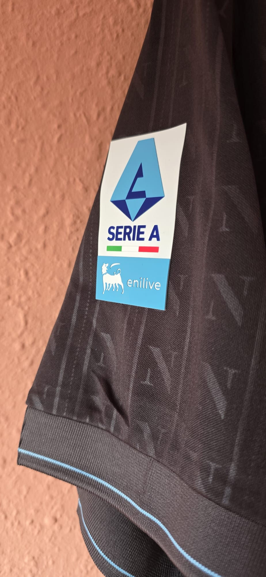 Thumbnail: Serie A label on Napoli home football shirt, Eni logo, Nostalgia Retro Kit.
