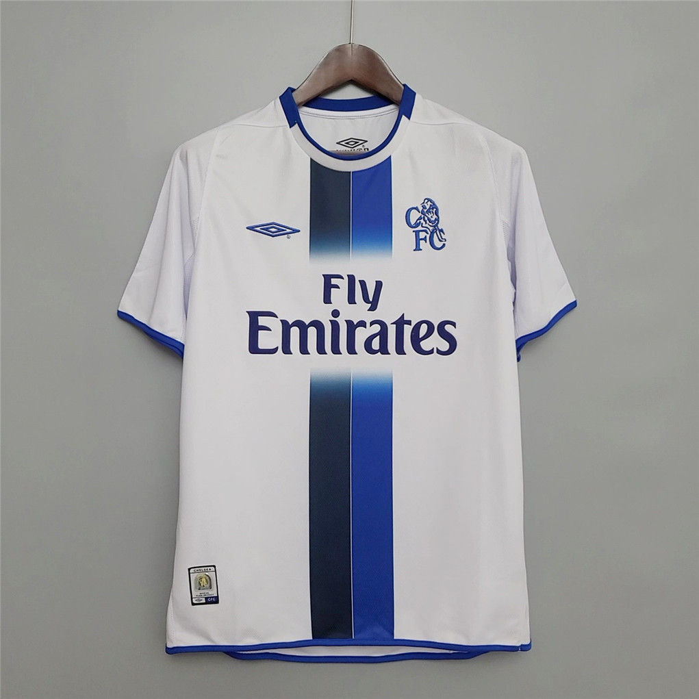 White Chelsea football kit with