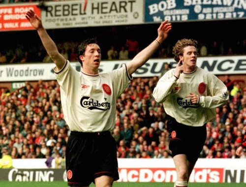 LIVERPOOL FC 96-97 away ユニフォーム LFC Retro Adults 96/97 Long Sleeve Away Shirt
