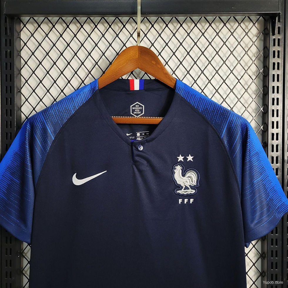 Thumbnail: France national team football shirt with Nike logo and team emblem.