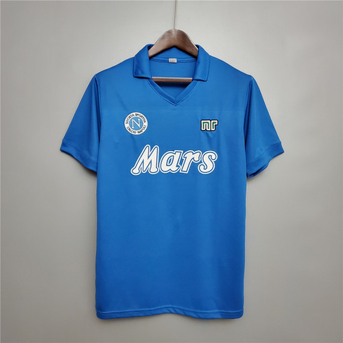 1988-1989 S.S.C. Napoli Home Retro Football Shirt Mars Maradona