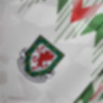 Thumbnail: Wales white jersey with a red dragon emblem. Nostalgia Retro Kit.