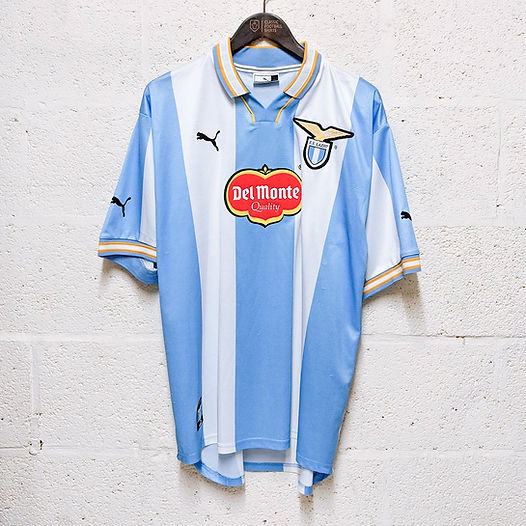 【激レアデッドストック】S.S. Lazio 99/00 3rd デルモンテ 1999-2000 Lazio Third Stripes Retro Football Champions League Kit