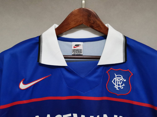 Maillot Domicile Rangers Glasgow 1997 Rétro - Taille XL, Nike, Numéro 7