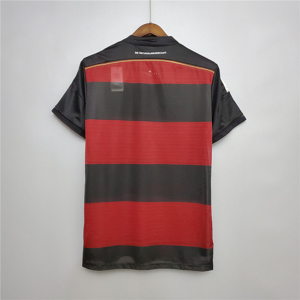 Thumbnail: Black and red striped football jersey 1986 MEXICO HOME RETRO FOOTBALL KIT WORLD CUP Nostalgia Retro Kit