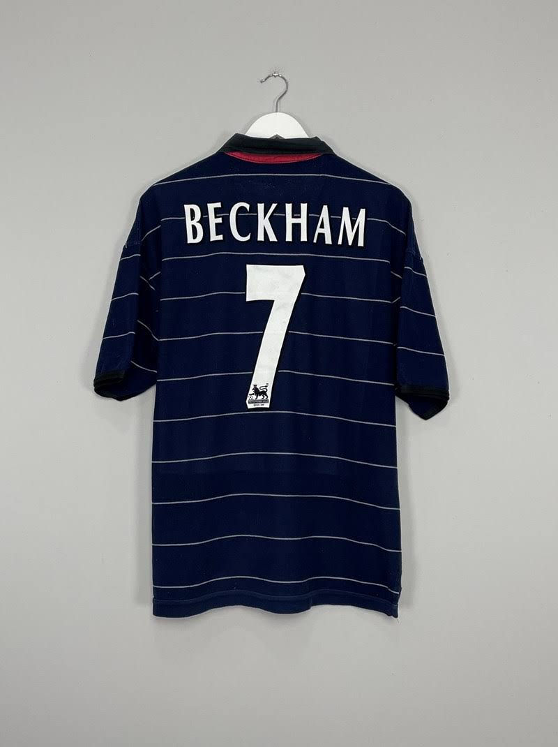 ウェア Manchester United 1999/2000 Away Uniform MANCHESTER UNITED 1999/2000 AWAY FOOTBALL SHIRT SIZE L #18