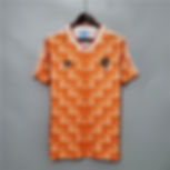 Orange Netherlands retro football jersey with Adidas logo and emblem. Nostalgia Retro Kit
