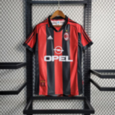 AC Milan Opel retro jersey on display, nostalgia retro kit.