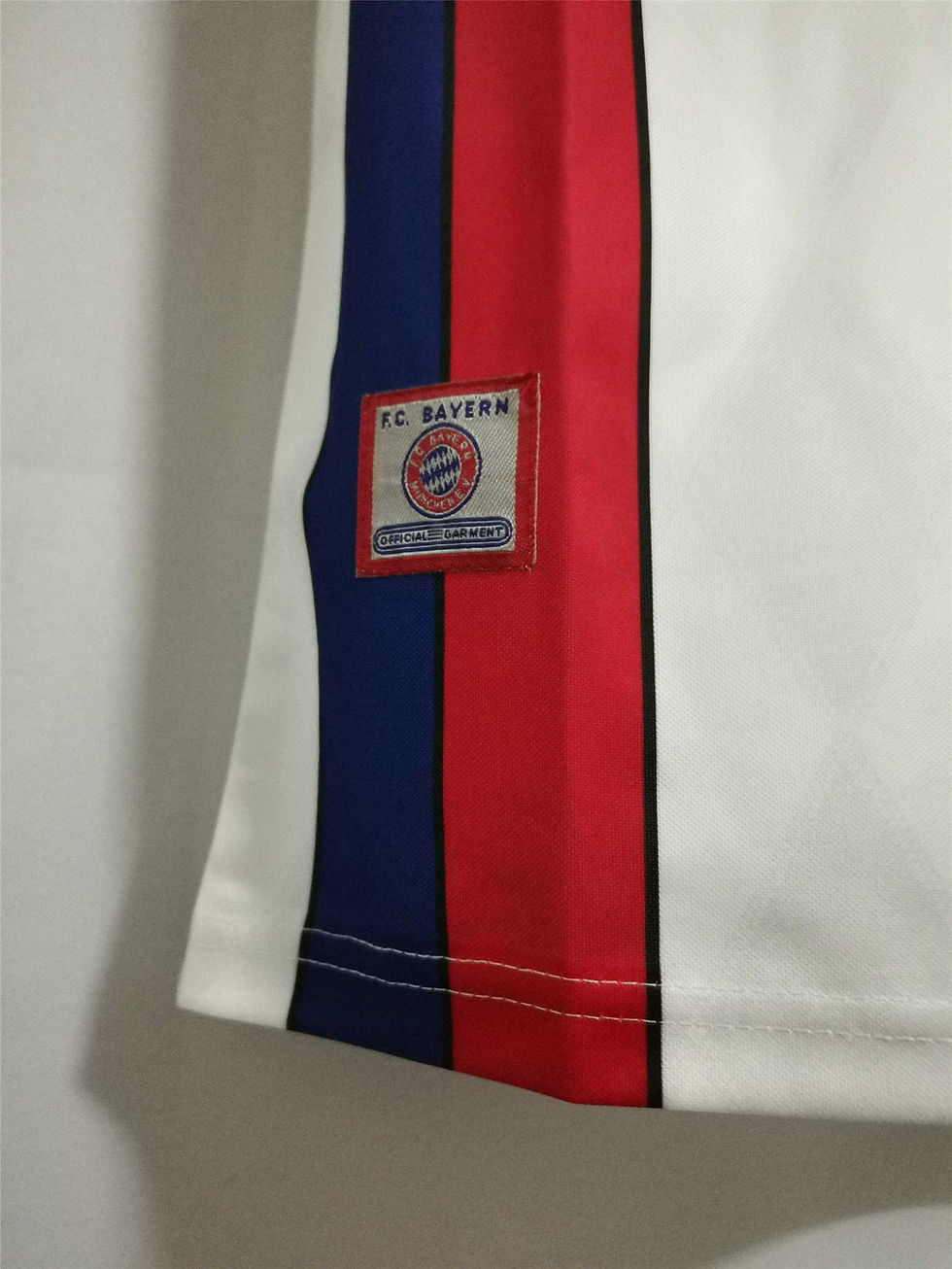 Thumbnail: FC Bayern Munich shirt with logo and white background, retro kit.