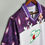 Thumbnail: Fiorentina retro home football kit with 7up logo on white background.