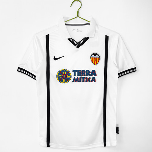 2000-2001 Valencia Home Retro Football Shirt | Nostalgia Retro Kit