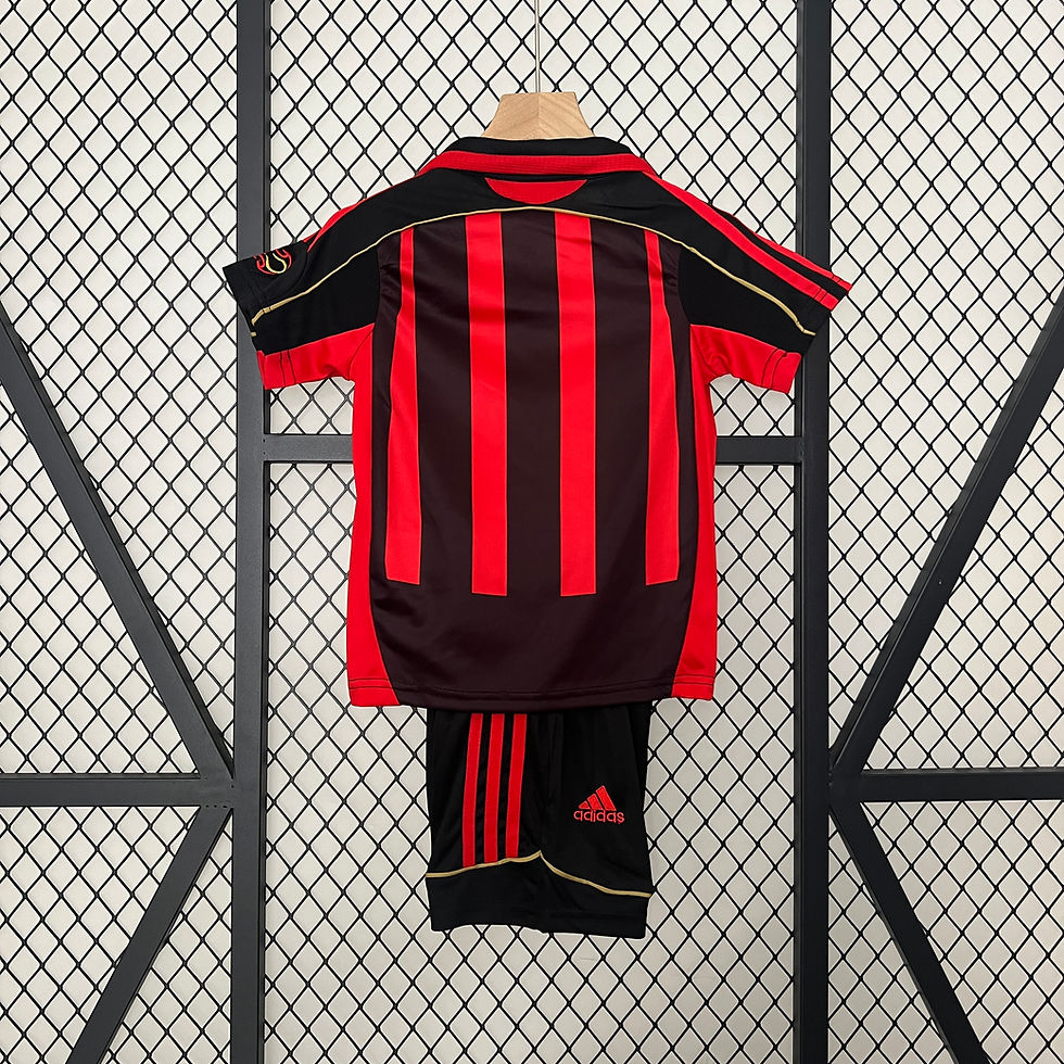 Thumbnail: 2006-2007 AC Milan Kids Home Retro Football Kit Maldini