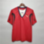 Red Italy football shirt, Puma logo, Italian flag, Italy kit, Nostalgia Retro Kit.