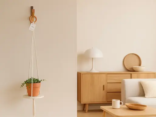 Plante suspendue et décoration : un duo parfait pour l’intérieur