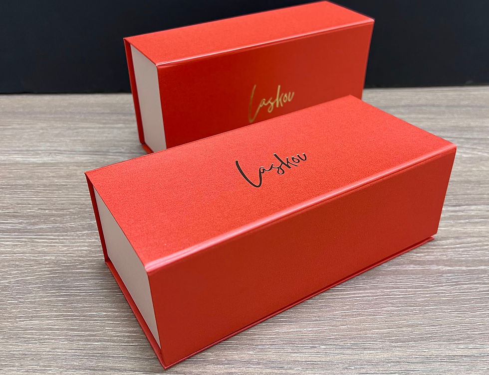 Кашированная коробка с магнитным клапаном