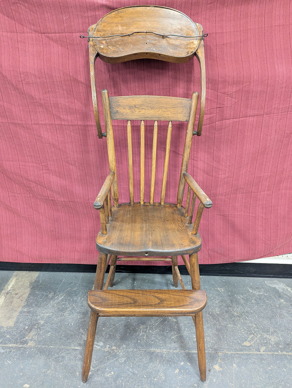 Thumbnail: Antique Wooden High Chair