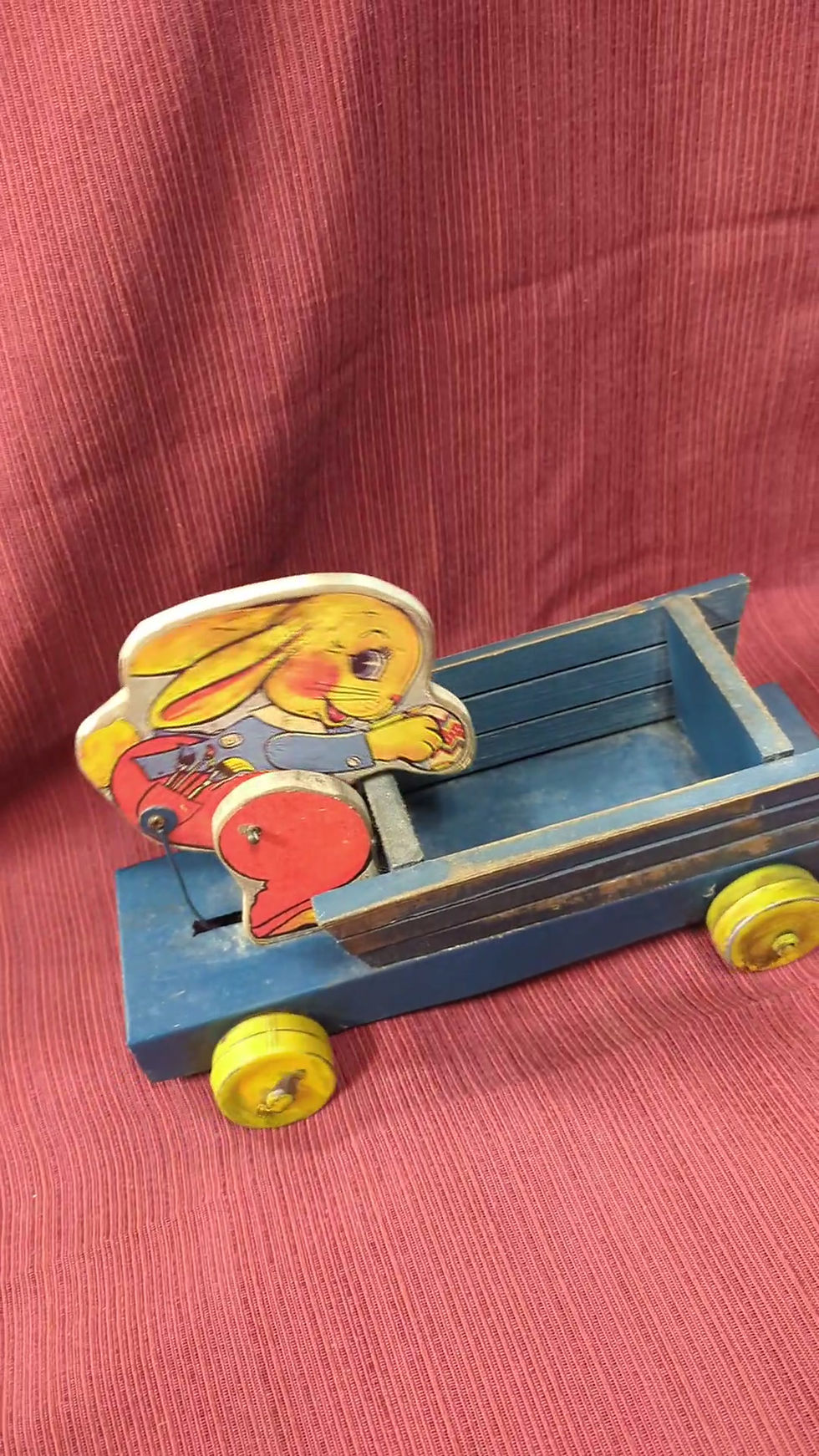 Thumbnail: 1940's Fisher-Price Busy Bunny Cart
