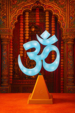 Ohm with Beautiful Indian Background