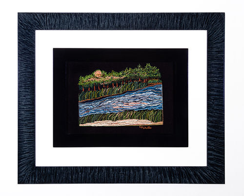 Flow by Cheryl Mihills                                  Punch Needle 4.5x3.25