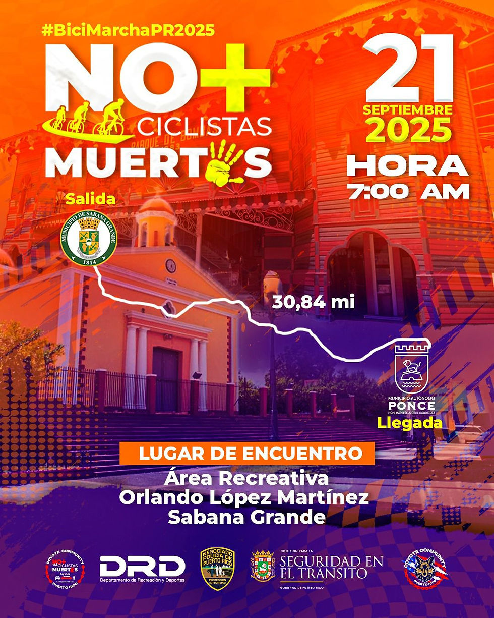 No + Ciclistas Muertos | Sabana Grande - Ponce