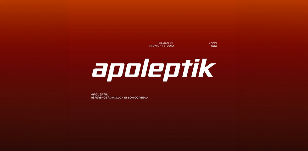 Logo typographique Apoleptik réalisé par Midnight Studio