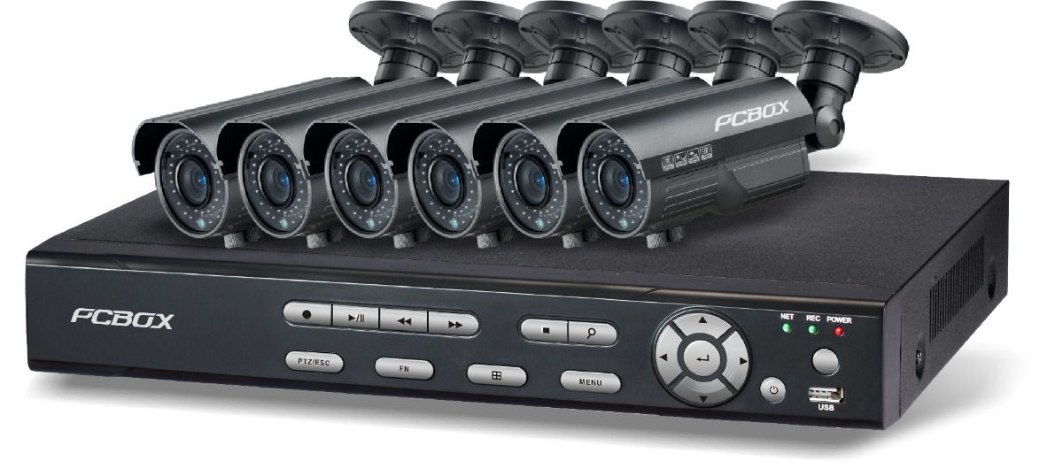 Seguridad Pcbox 8ch Dvr 500gb 6 Camaras Vga Hdmi