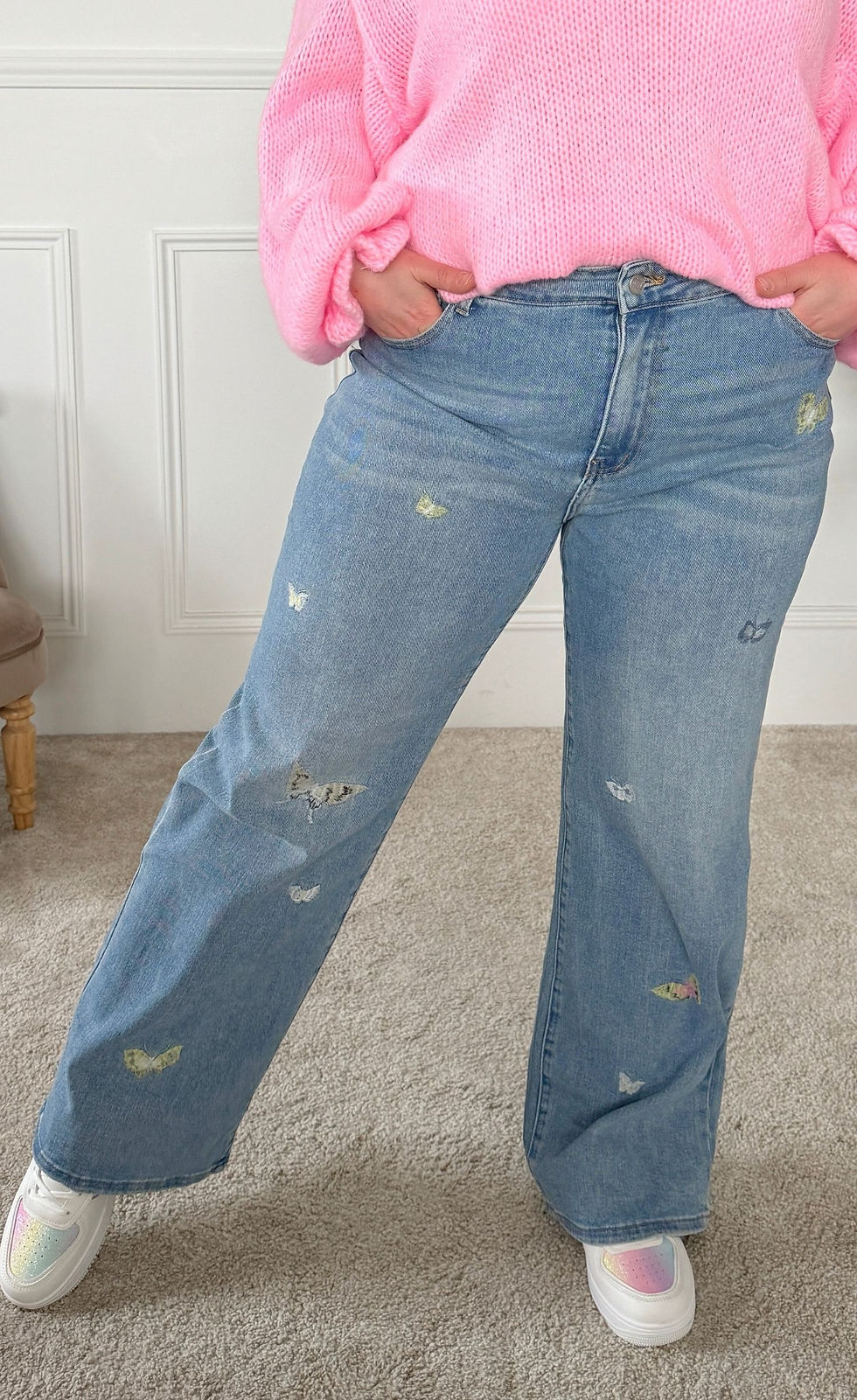 Miniature : Jean wide leg Butterfly