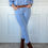 Miniature : Jean slim push up 7/8e bleu clair Lisandra
