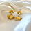 Miniature : Boucles feuille ginkgo Ysis