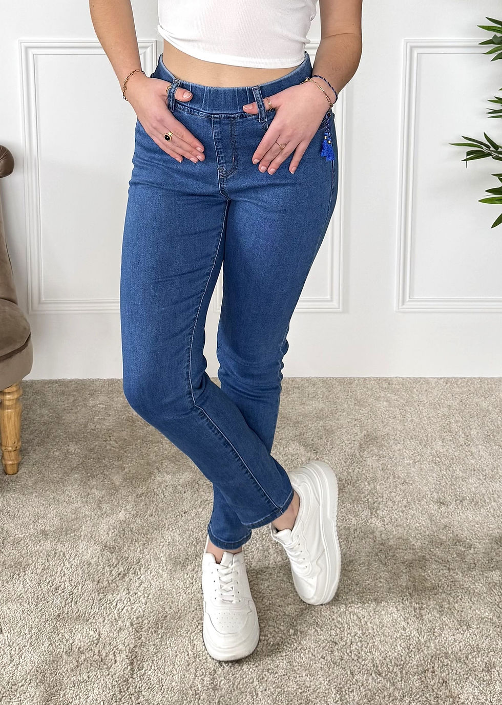 Miniature : Jean taille elastique Virginie