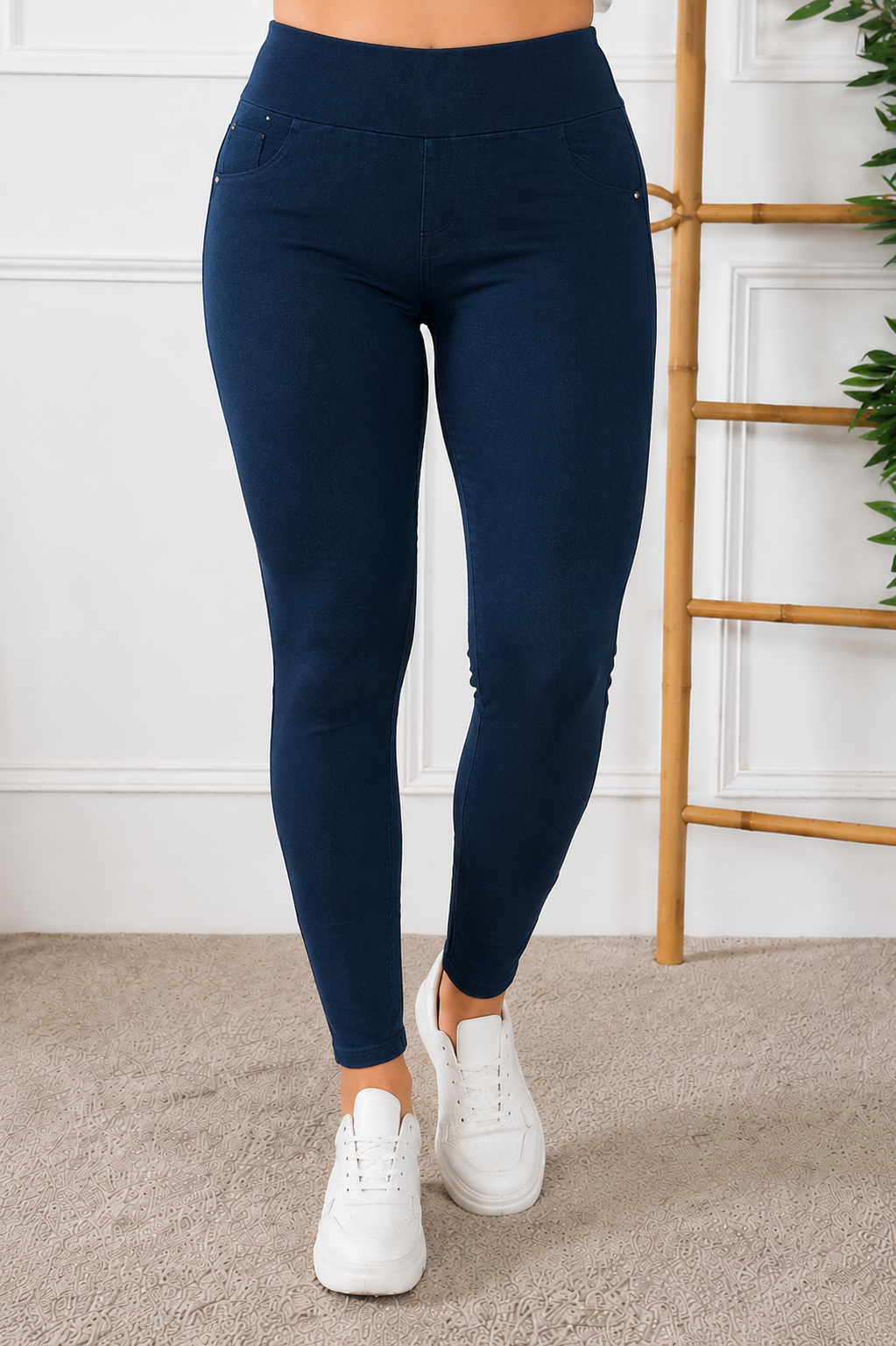 Jegging Tahis bleu canard