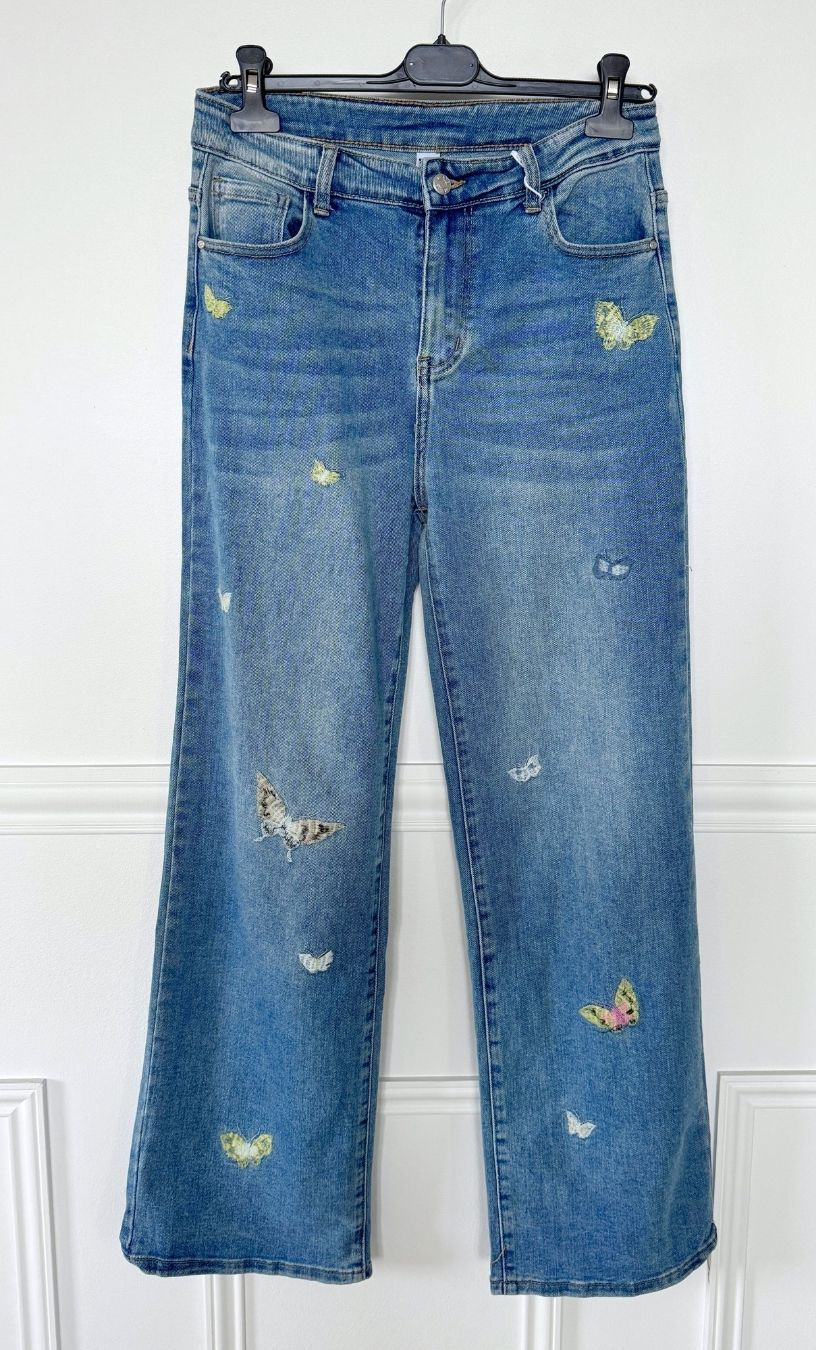 Miniature : Jean wide leg Butterfly