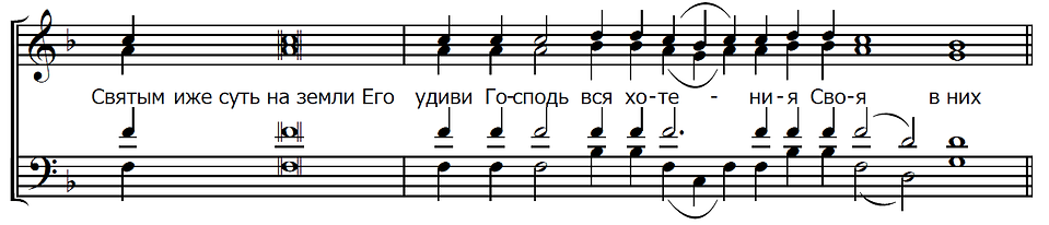 Прокимен святым иже суть на земли его