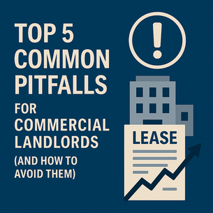 A.I. Graphic of Top 5 Common Pitfalls for commercial landlords
