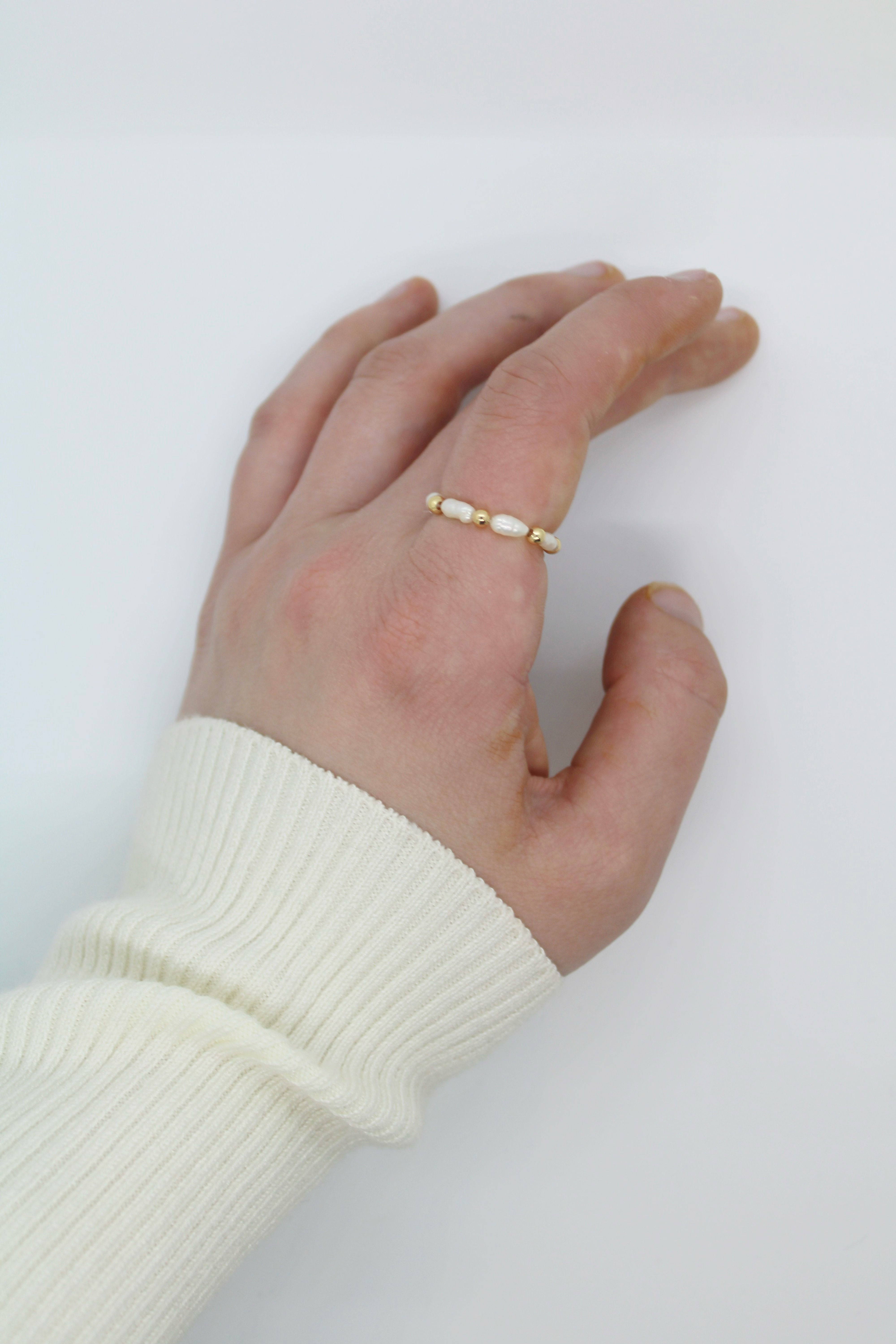 Pearl & 18K Gold Ring