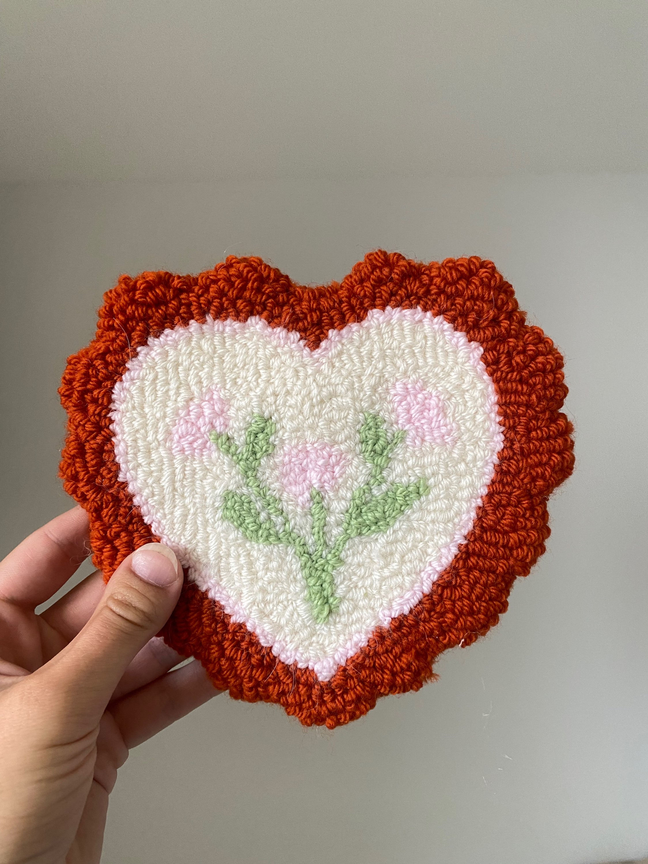 Red & Pink Tulip Heart 