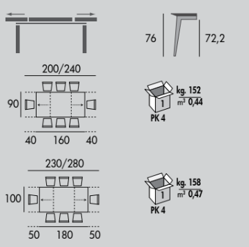 Thumbnail: Dublino Extendable Table