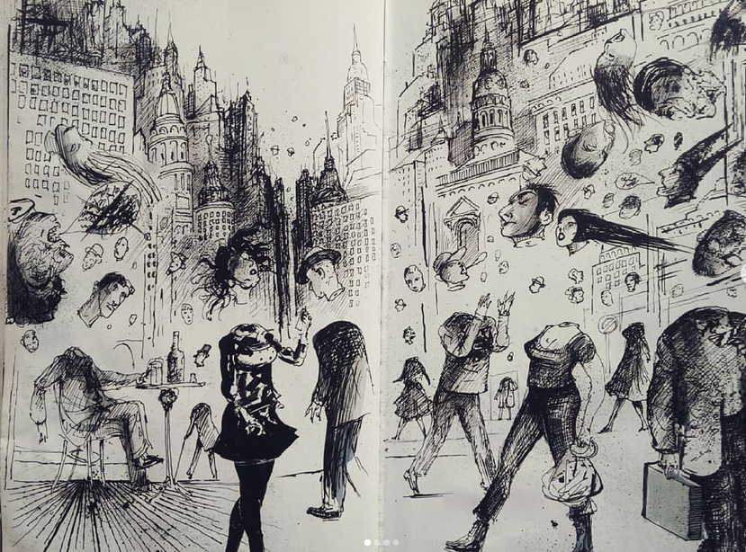 Esta ilustración de unos de los artistas más admirables, @luisscafati