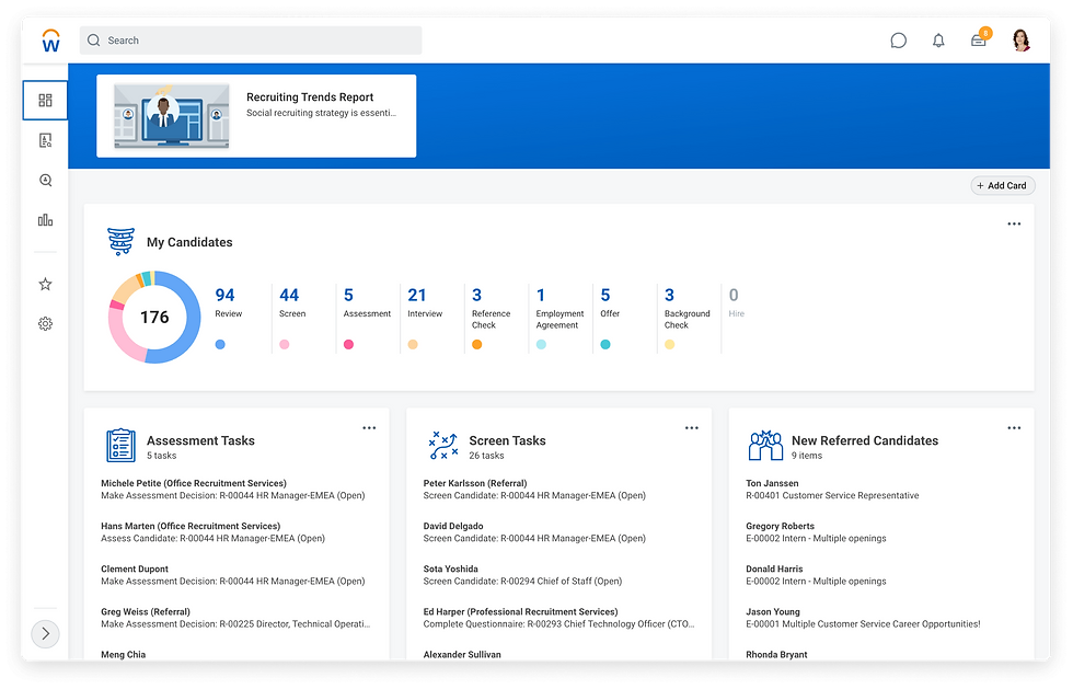 Workday Recruiting User Interface