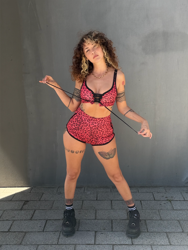 Miniatura: Conjunto Roig leopardo rojo