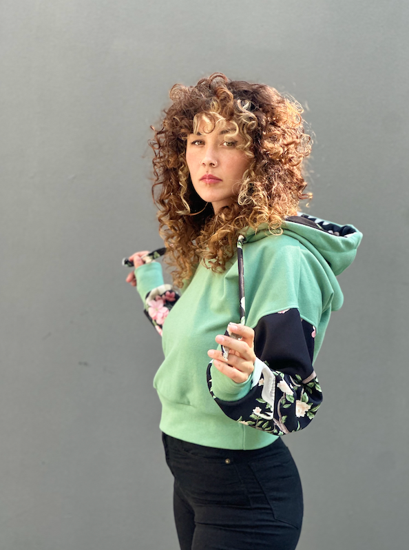 Miniatura: Kaori flores Turquesa