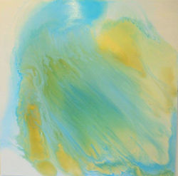 White and Cerulean Blue