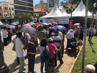Força-tarefa de saúde dos rins atinge mil pessoas e faz 655 consultas no Largo do Rosário, em Campin