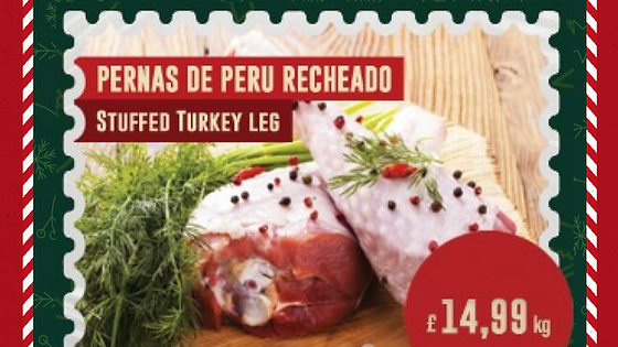 Pernas de Peru Recheado (Stuffed Turkey legs)