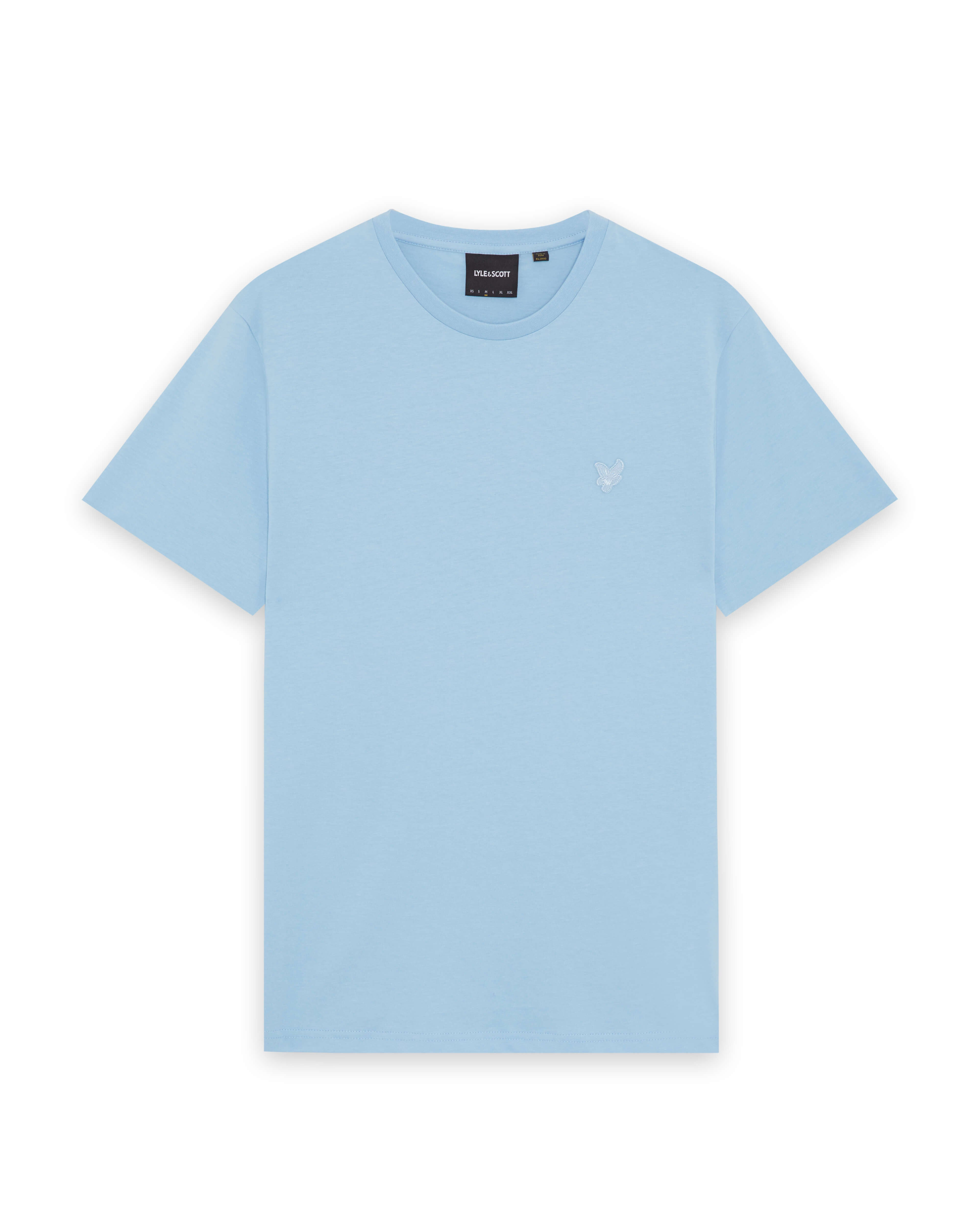 Lyle & Scott Superfine T-Shirt Airblue 100% Katoen Regular Fit Heren