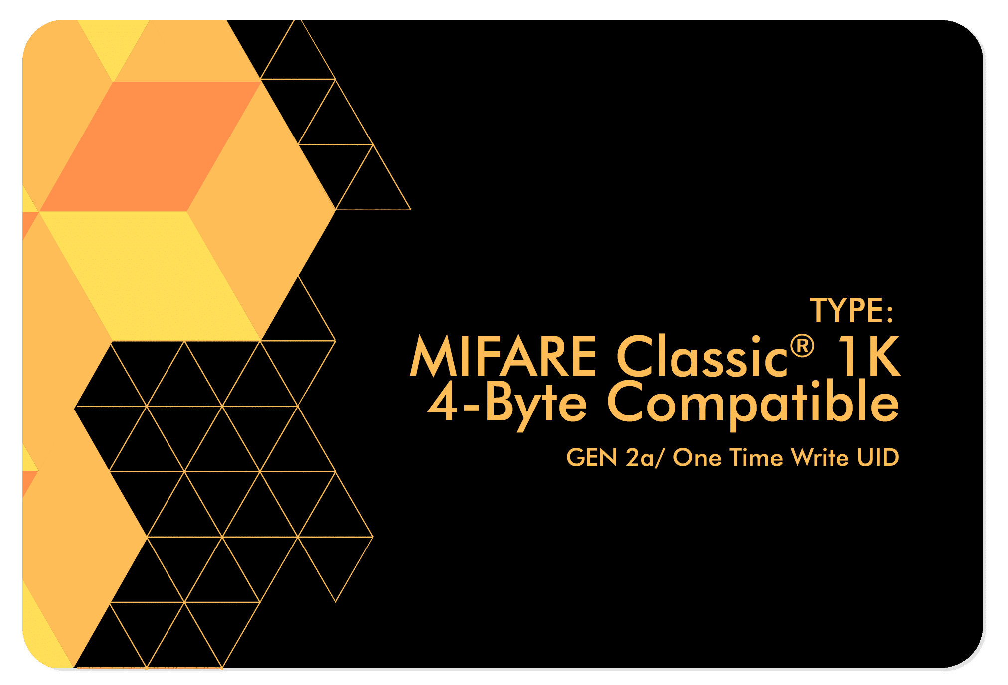 MIFARE Classic 1K 4-Byte Gen2a Compatibele Lege Tag Wit iCopy-X